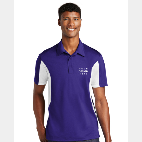Side Blocked Micropique Sport Wick ® Polo Thumbnail