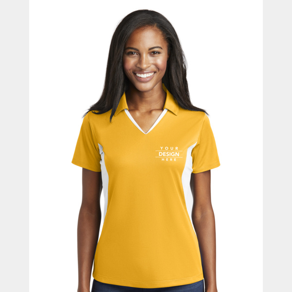 Ladies Side Blocked Micropique Sport Wick ® Polo Thumbnail